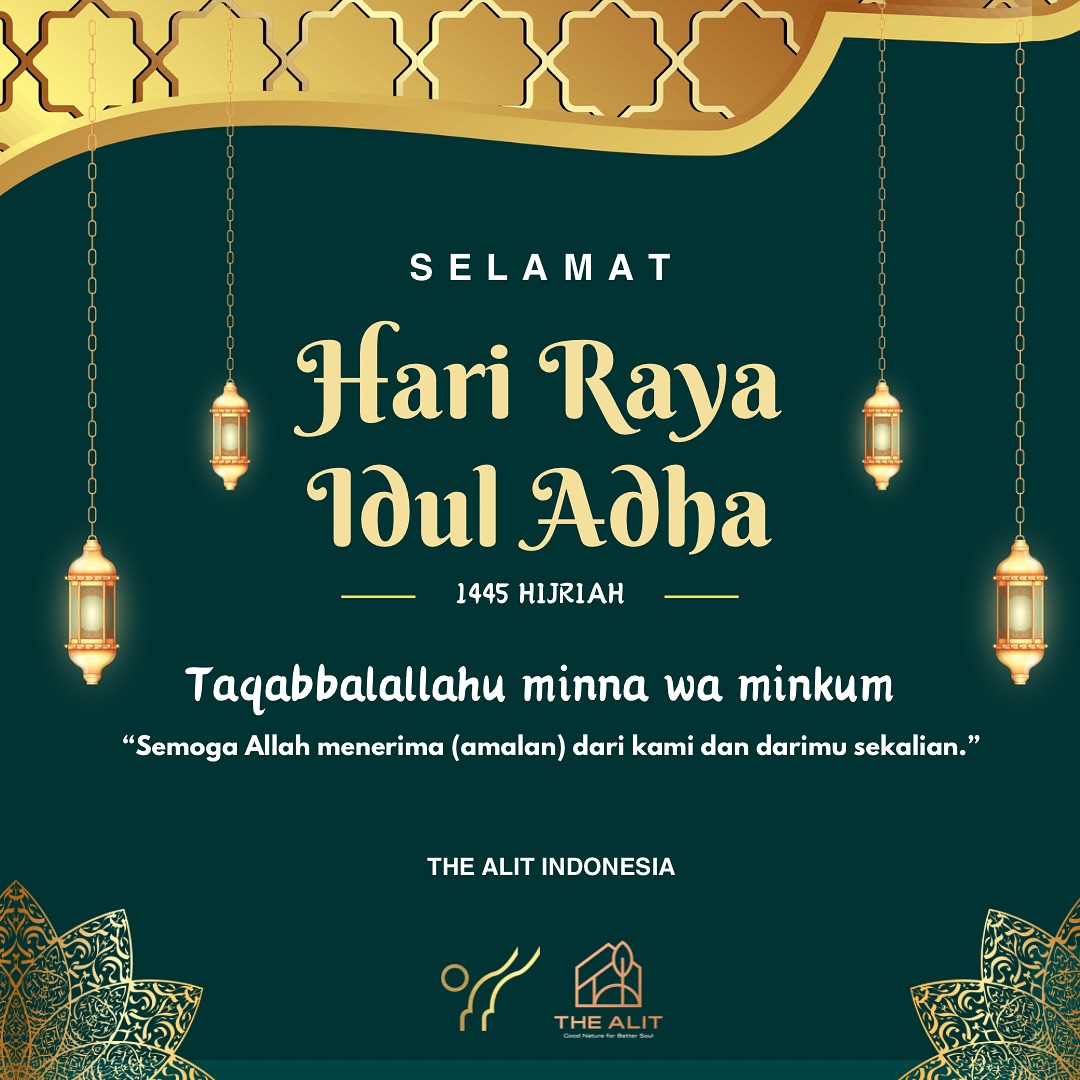 • bukan dagingnya, namun takwa dan ikhlasnya •

Idul Adha merupakan salah satu Hari Raya bagi Umat Islam.

Di tahun ini, kita masih diberi kesempatan untuk merayakan bersama-sama.

Selamat Hari Raya Idul Adha 1445 Hijriah/ 2024